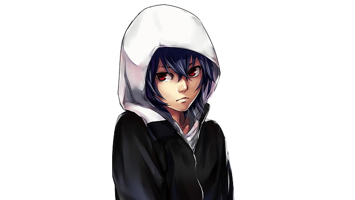 anime character in a hoodie