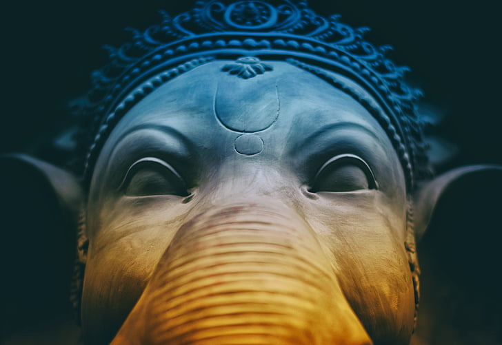 Lord Ganesha, Ganapati Bappa, Idol, 5K, HD wallpaper