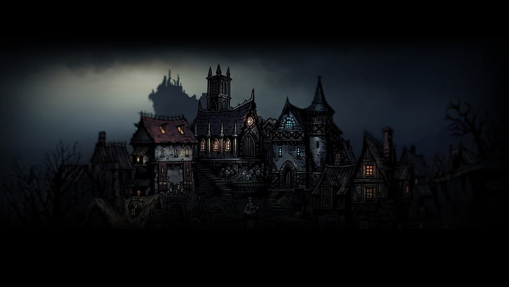 Dark, Darkest Dungeon, video games, architecture, building exterior