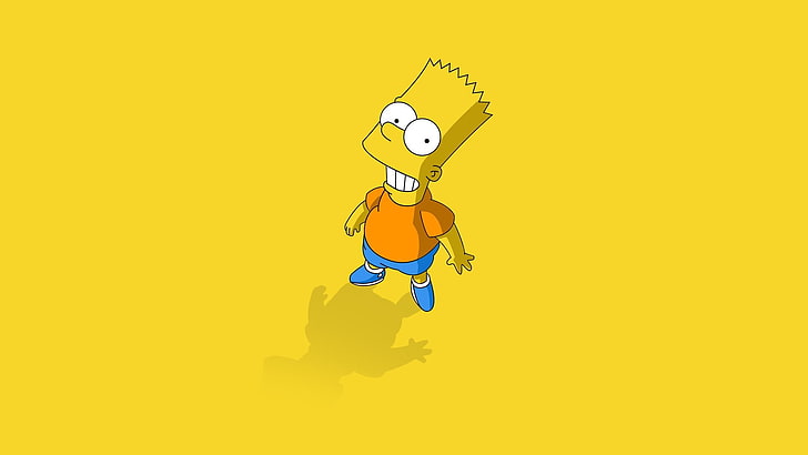 Bart Simpson vector art, cartoon, the simpsons, illustration, HD wallpaper