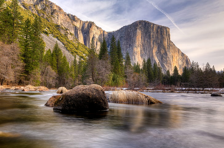 Yosemite - El Capitan from Valley View, yosemite, el capitan, valley view, HD wallpaper