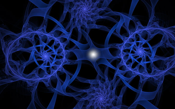 Circles, Background, Dark, Plexus, blue, biology, black background, HD wallpaper