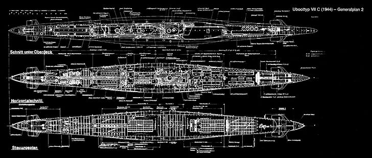 german type vii submarine, HD wallpaper