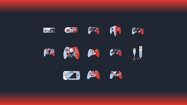 video games, controllers, simple background, minimalism, PlayStation, HD wallpaper
