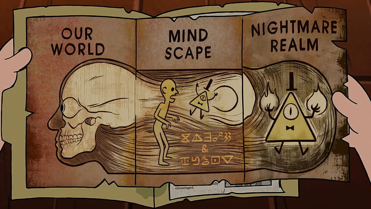 Gravity Falls, Bill, text, representation, human representation, HD wallpaper