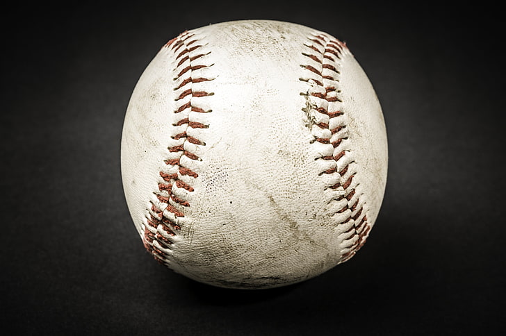 baseball, baseball - ball, baseball - sport, studio shot, close-up, HD wallpaper
