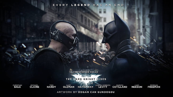 The Dark Knight poster, movies, Bane, Batman, The Dark Knight Rises, HD wallpaper