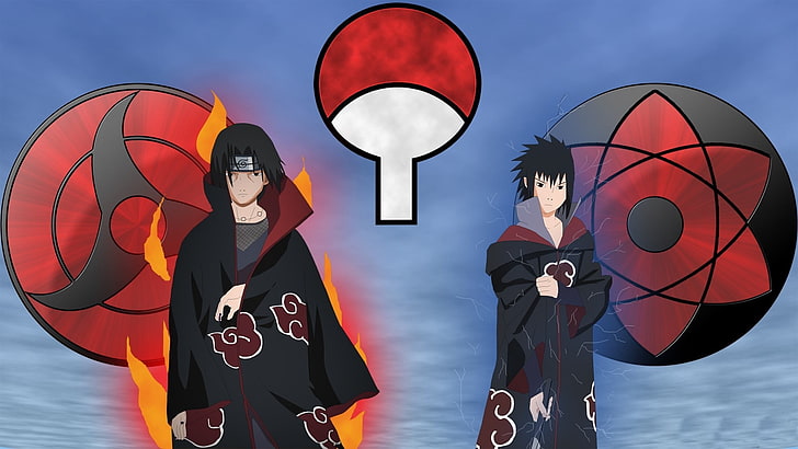 Uchica Itachi and Sasuke wallpaper, sword, game, Naruto, spy