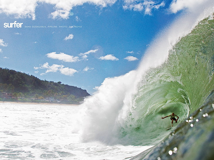 surfing, waves, sea, water, sport, sports, clouds, surfers, HD wallpaper