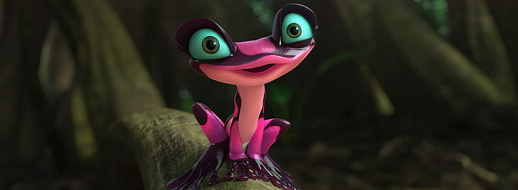 Rio 2 2014 Gabi the Pink Frog, pink poison dart frog, Cartoons