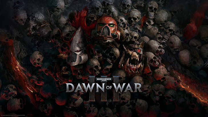 Warhammer 40,000: Dawn of War  III, space marines, Eldar, ork