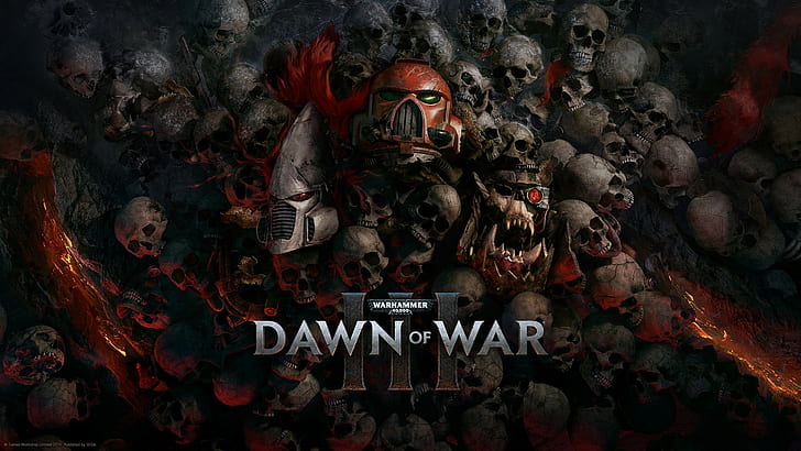 Warhammer 40,000: Dawn of War III, Warhammer, ork, space marines, Eldar, Pc game, HD wallpaper