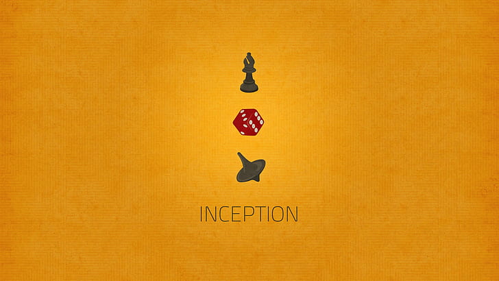 Inception key items HD, chess piece, dice