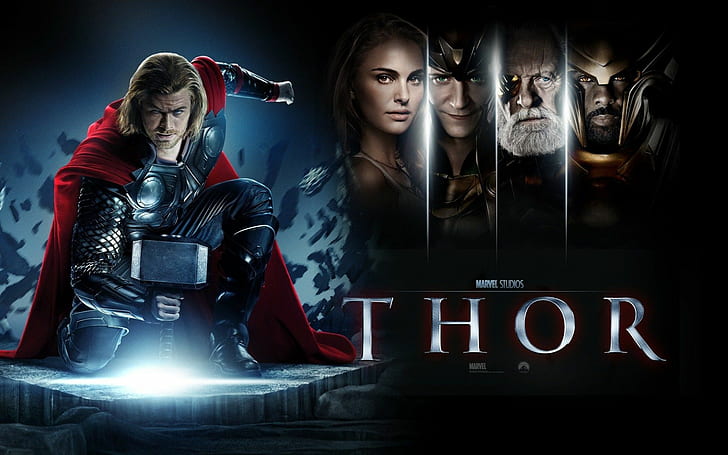 Thor, Chris Hemsworth, Heimdall (Marvel Comics), Jane Foster, HD wallpaper