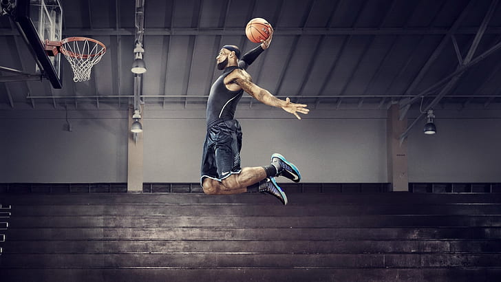 jumping nba basketball nike lebron james headbands 1920x1080  Sports Basketball HD Art, HD wallpaper