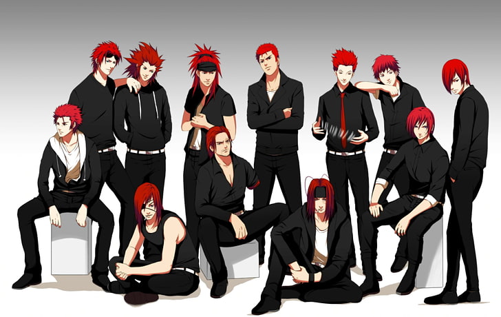 anime characters illustration, Crossover, Axel (Kingdom Hearts)