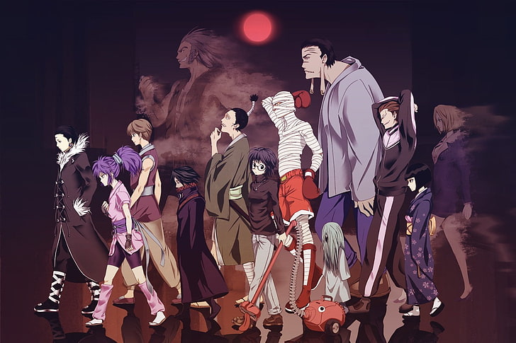 Genei Ryodan, Anime, Hunter x Hunter, group of people, indoors
