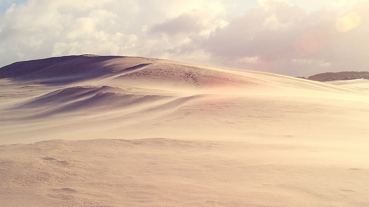 brown deserty, sand, dune, landscape, nature, scenics - nature, HD wallpaper