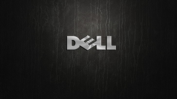 silver, logo, Dell, HD wallpaper