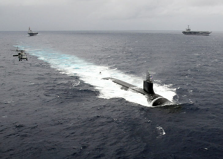 U-Boat, submarine, military, helicopters, vehicle