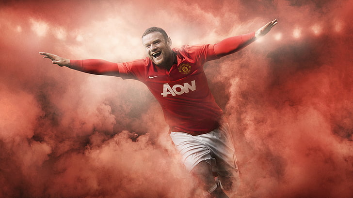 Manchester United, soccer, Wayne Rooney, sport, sportsman, competition, HD wallpaper