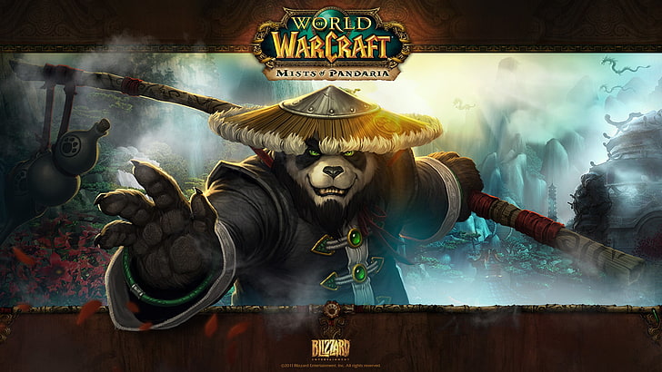 World of Warcraft game digital wallpaper, World of Warcraft: Mists of Pandaria, HD wallpaper