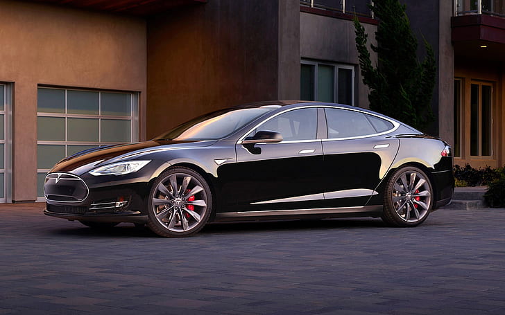 Black Tesla Model S Dual Motor