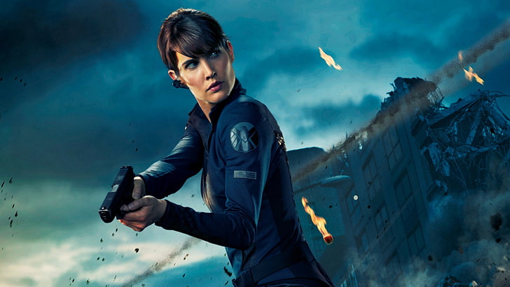 The Avengers, Cobie Smulders, Maria Hill, one person, adult, HD wallpaper