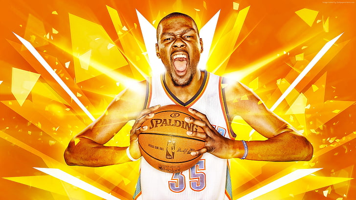 Kevin Durant, Golden State Warriors, Basketball, NBA, one person, HD wallpaper