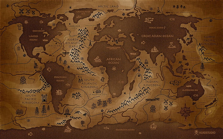 Vladstudio, world, inverted, world map, sepia, reverse
