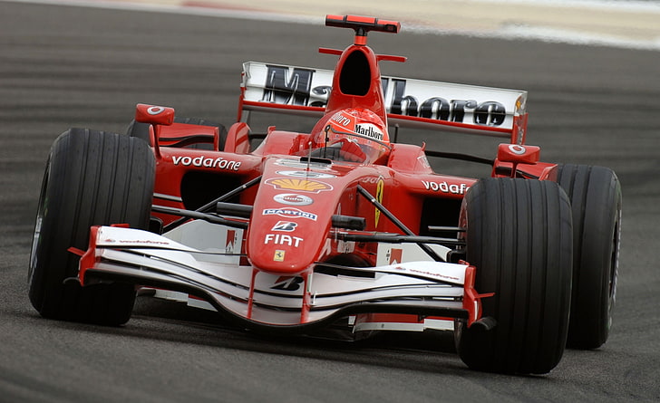 Formula 1 Ferrari F1, red Vodafone F1 race car, Sports, competition, HD wallpaper