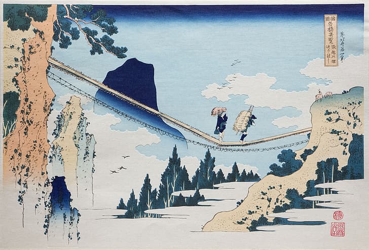 Hokusai, woodblock print, Japanese Art, Traditional Artwork