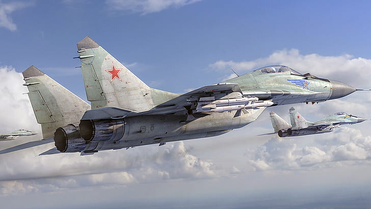 The MiG-29, the fourth generation, Fulcrum, OKB MiG, Soviet multipurpose fighter, HD wallpaper