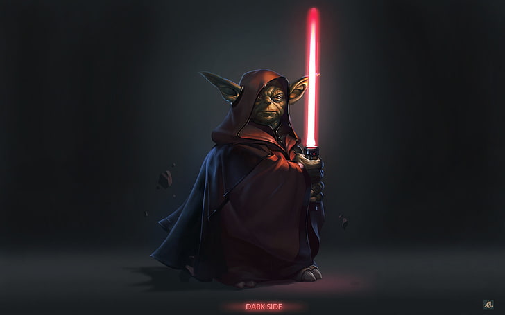 Star Wars Master Yoda poster, fragments, power, Dark Side, Iodine, HD wallpaper