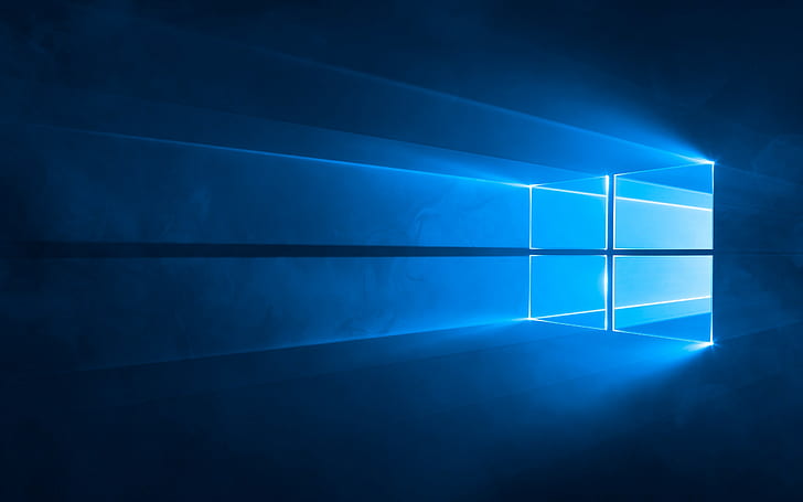 Windows 10, Blue, Background HD wallpaper