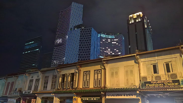 city, singapore, syarks, jumpen, future, past, building exterior, HD wallpaper