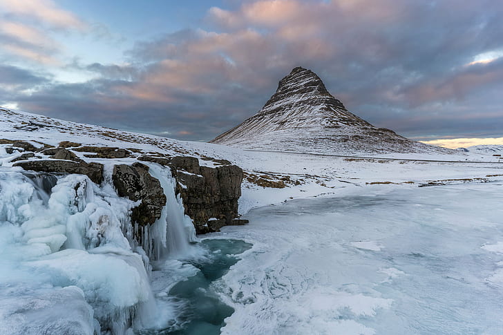 landscape photography of snowy mountain, iceland, iceland, Grundarfjordur, HD wallpaper