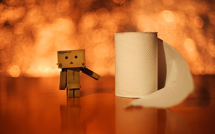 HD wallpaper: white tissue paper, danboard, boxes, robot, toilet paper, roll  | Wallpaper Flare
