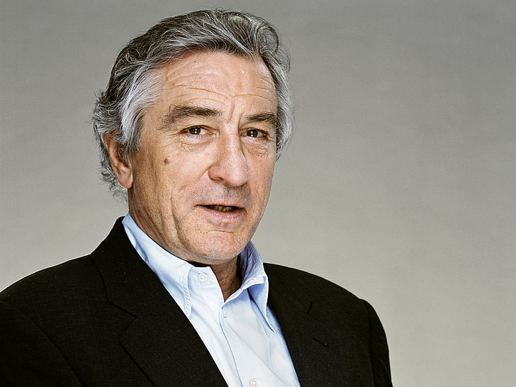 Robert De Niro, actor, gray-haired, smile, people, adult, one Person