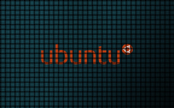 red Ubuntu logo, Linux, digital art, text, western script, communication