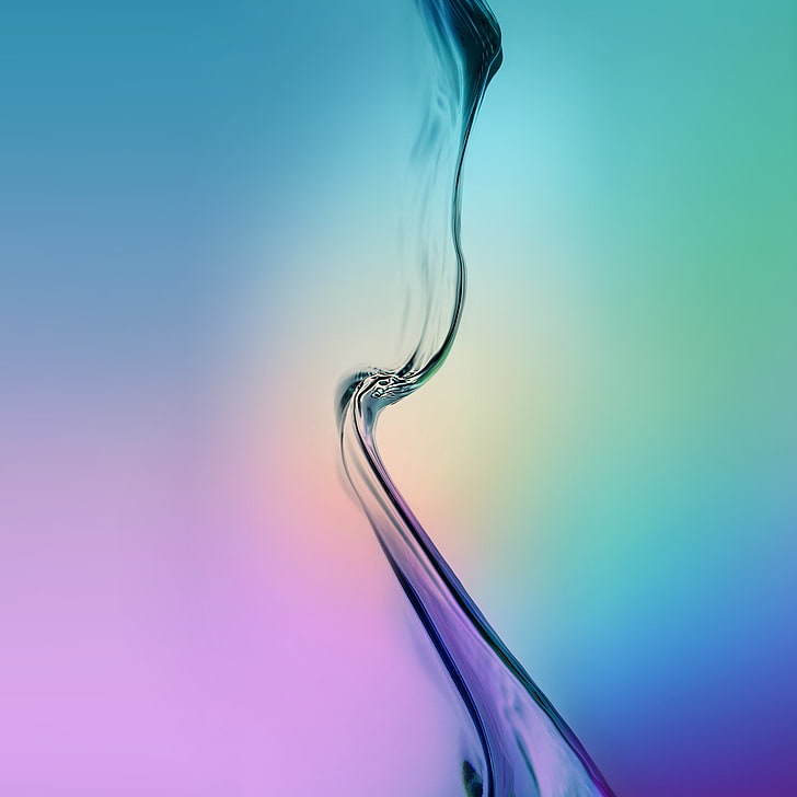multicolored abstract digital wallpaper, Samsung, Galaxy S6, gradient, HD wallpaper