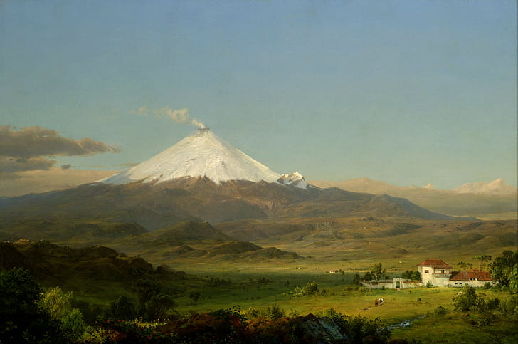artwork, Classic Art, Cotopaxi, Ecuador, Frederic Edwin Church, HD wallpaper