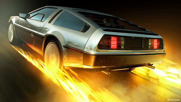 HD wallpaper: 4K, CGI, Back to the Future, DeLorean DMC-12, DeLorean time  machine | Wallpaper Flare