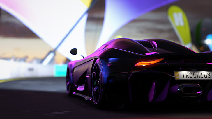 Koenigsegg Regera, Hypercar, Forza Games, video games, high speed, HD wallpaper