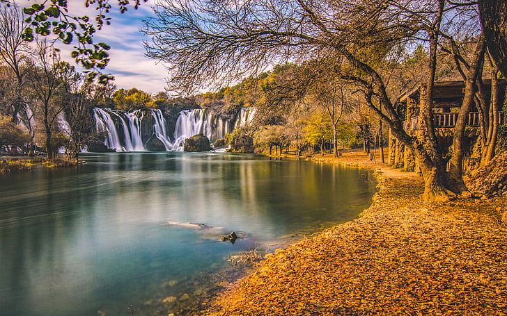 Kravice Waterfall In Bosnia Herzegovina Autumn Landscape Photography Hd Wallpapers For Tablets Free Download Best Hd Desktop Wallpapers 3840×2400, HD wallpaper