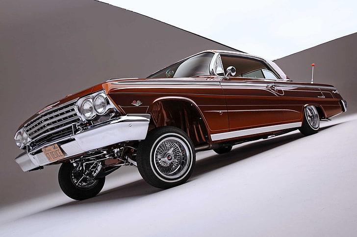 1962, chevrolet, custom, gangsta, hot, impala, lowrider, rod, HD wallpaper
