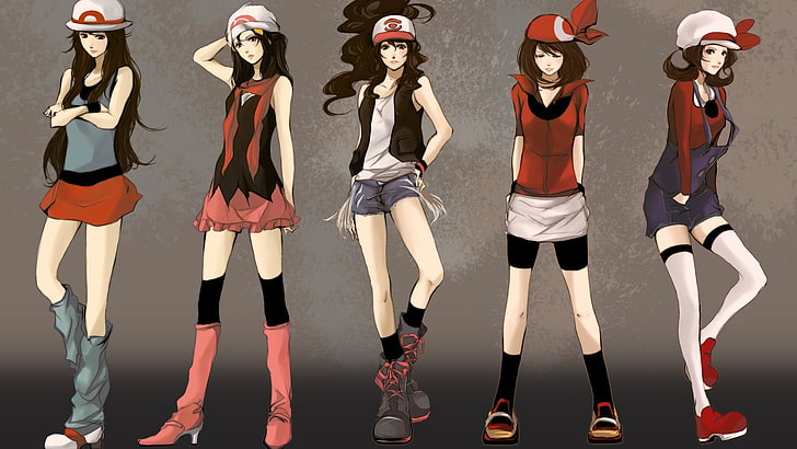 HD wallpaper: Pokemon Go characters illustration, Pokémon, anime girls,  standing | Wallpaper Flare