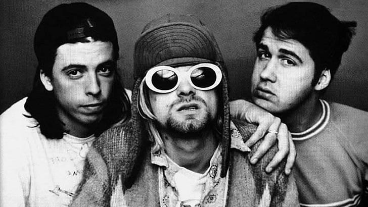 Nirvana, Band, History, Glasses, Look, portrait, young men