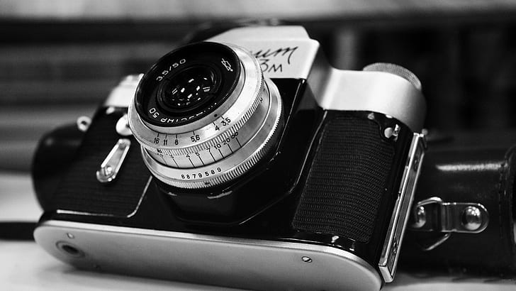 camera, photography, monochrome, lens