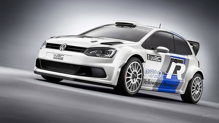 car, Volkswagen, VW Polo WRC, rally cars, HD wallpaper